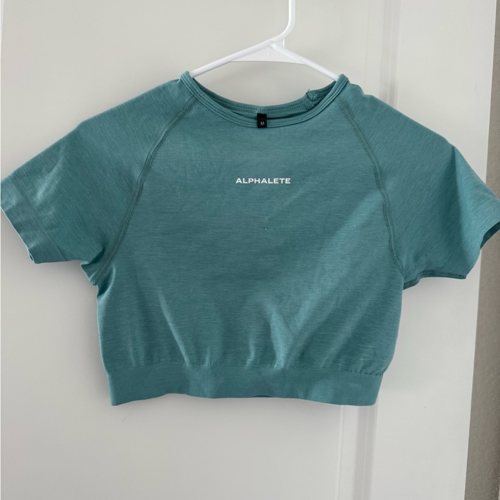 Alphalete Sea Green Crop Top
